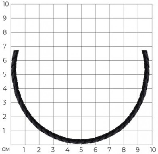 Шнурок-колье со вставкой из серебра