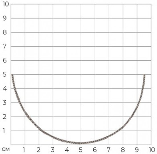 Шнурок-колье со вставкой из серебра