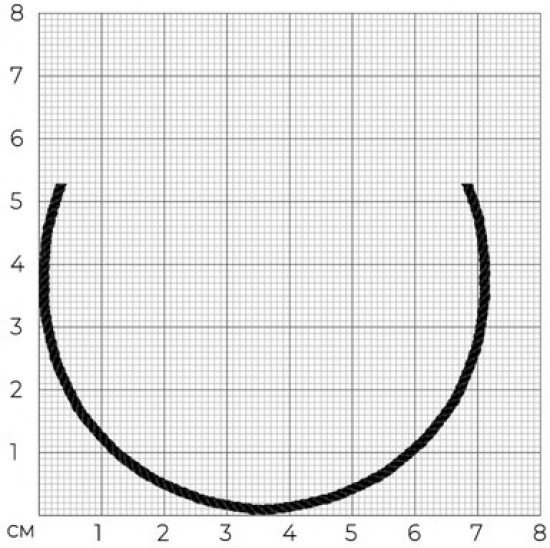 Шнурок-колье со вставкой из серебра