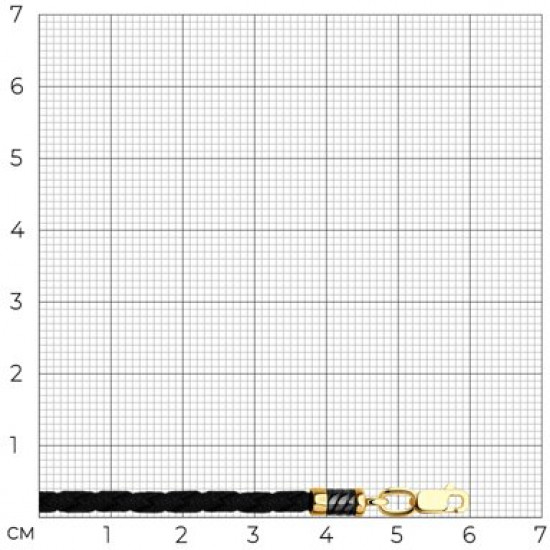 Шнурок-колье со вставкой из серебра