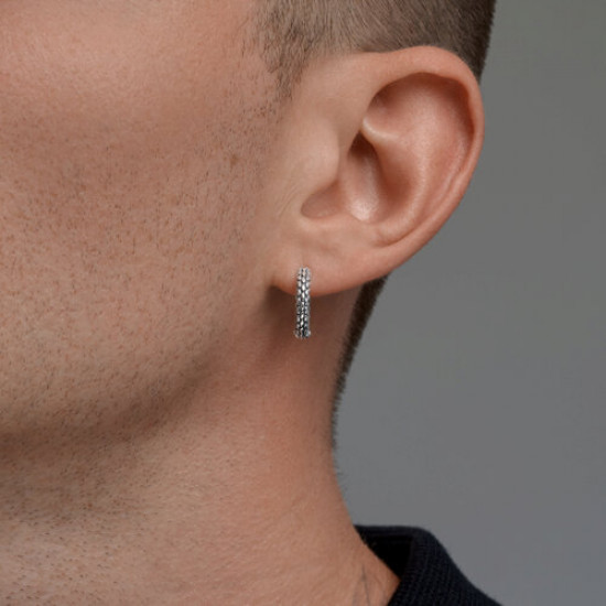 Серьга из серебра