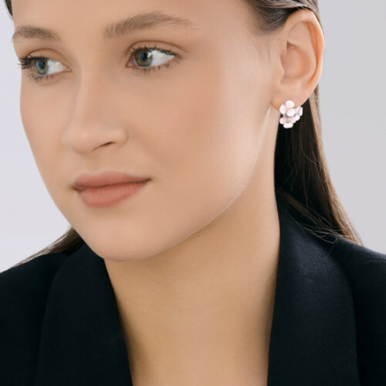 Серьги из серебра с эмалью