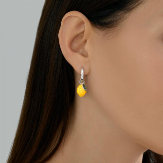 Серьги из серебра с эмалью