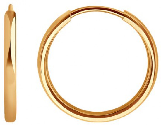 Серьги одиночные из золота