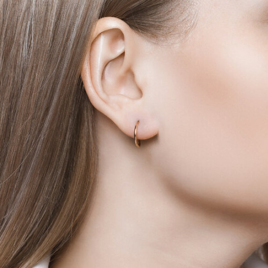 Серьги одиночные из золота
