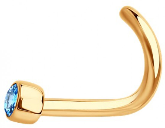 Пирсинг для носа с фианитом