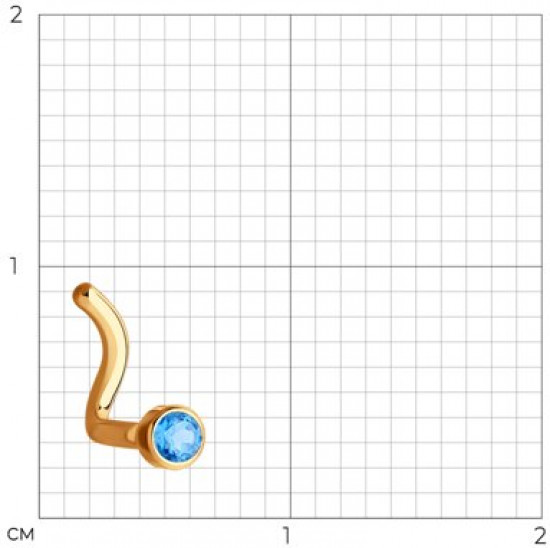 Пирсинг для носа с фианитом