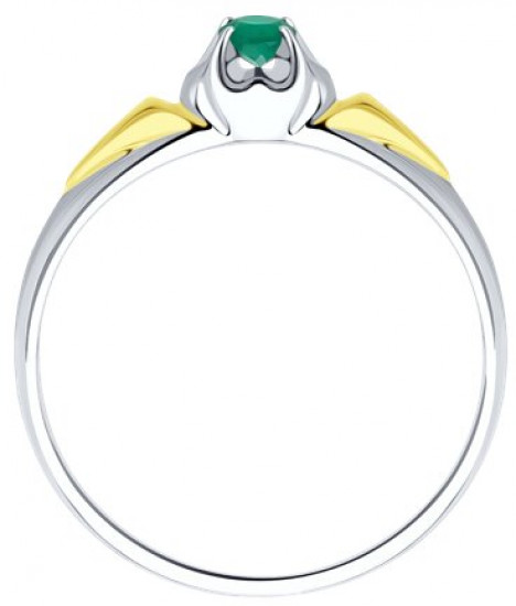 Кольцо из серебра с агатом