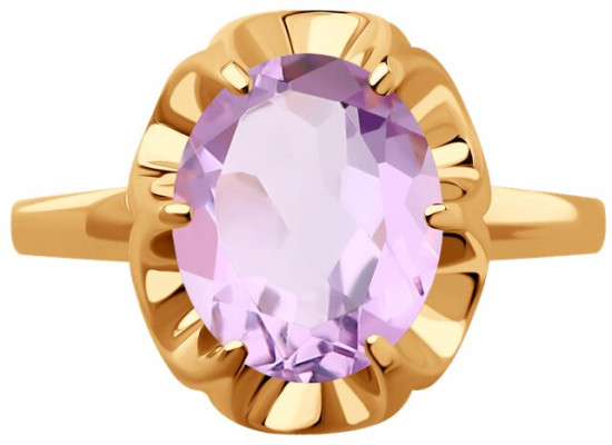 Кольцо из серебра с аметистом