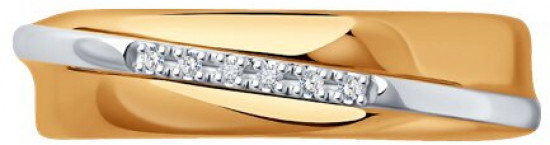 Кольцо из серебра с бриллиантами