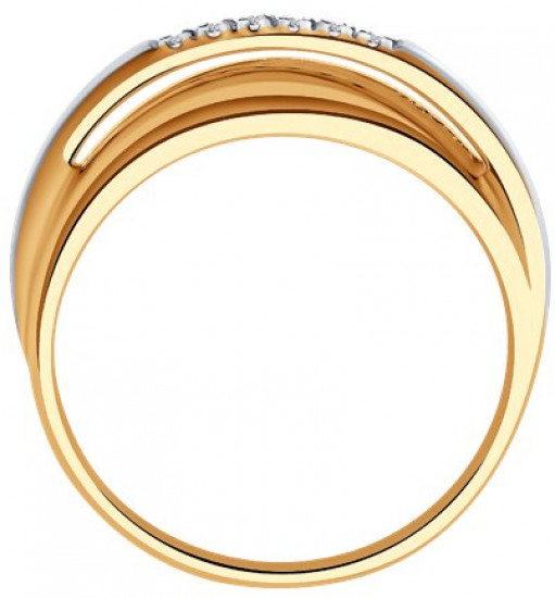 Кольцо из серебра с бриллиантами