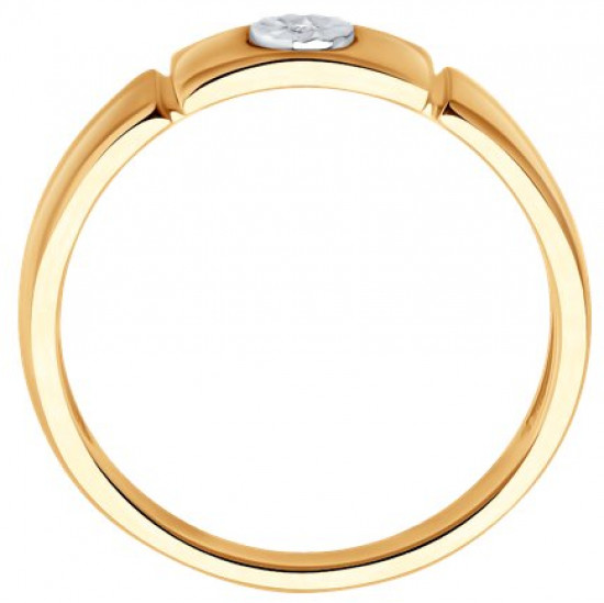 Кольцо из серебра с бриллиантом