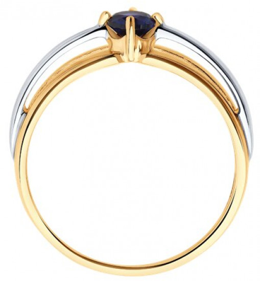 Кольцо из серебра с корундом