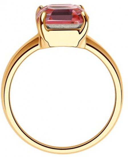 Кольцо из серебра с кристаллом