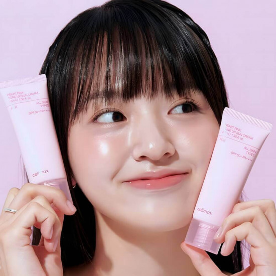 Тонирующий солнцезащитный крем «Heart Pink Tone Up Sun Cream SPF50»