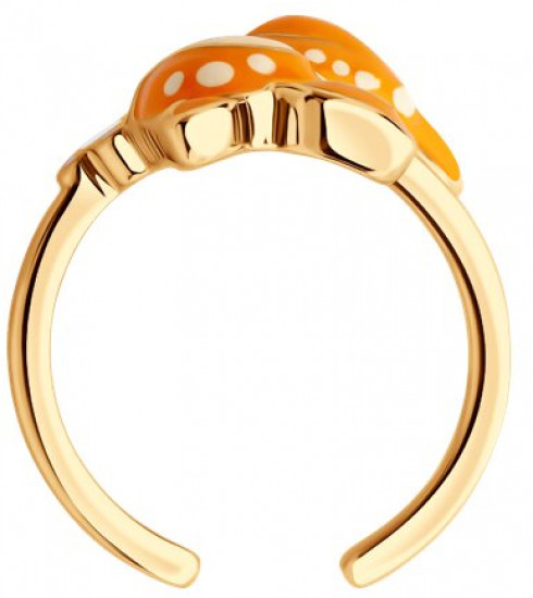 Кольцо из серебра с эмалью