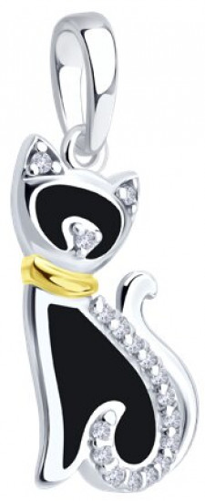 Подвеска из серебра с эмалью