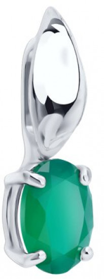 Подвеска из серебра с агатом