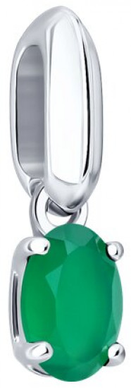 Подвеска из серебра с агатом