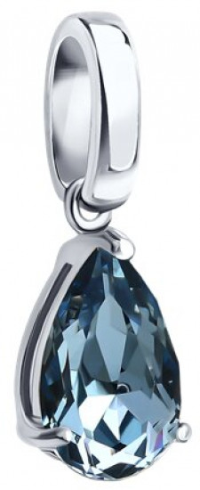 Подвеска из серебра с кристаллом