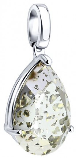 Подвеска из серебра с кристаллом