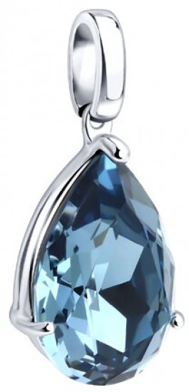 Подвеска из серебра с кристаллом