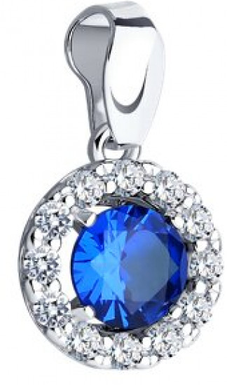 Подвеска из серебра с фианитом