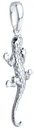 Подвеска из серебра с фианитами