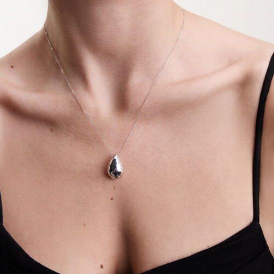 Подвеска из серебра с фианитами