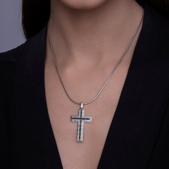 Подвеска из серебра с фианитами