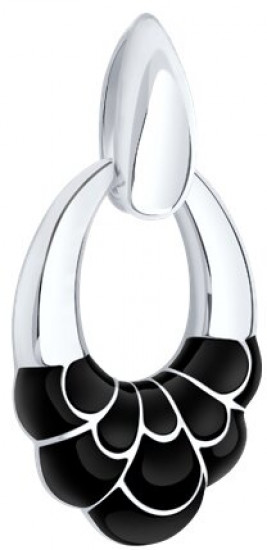 Подвеска из серебра с эмалью