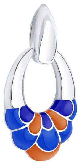 Подвеска из серебра с эмалью