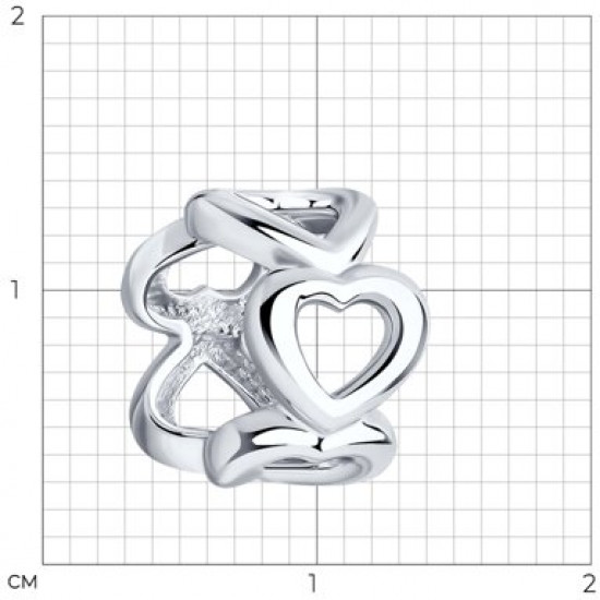 Подвеска-шарм  из серебра