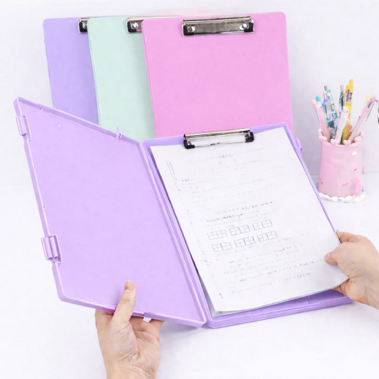 Папка-планшет с зажимом и боксом для документов