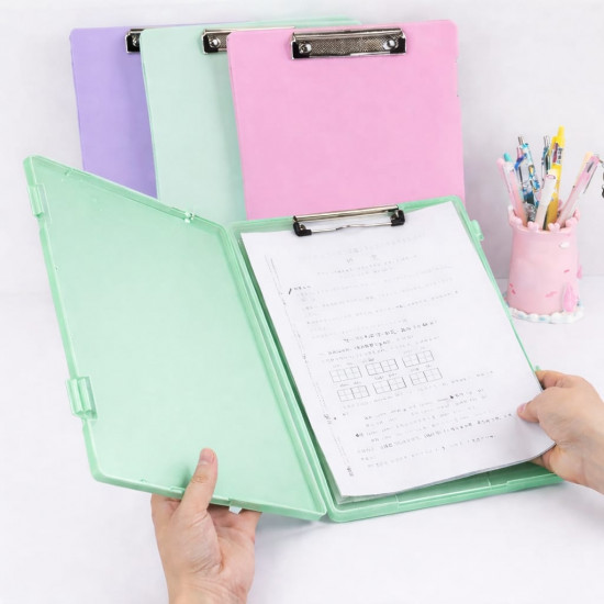 Папка-планшет с зажимом и боксом для документов