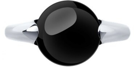 Кольцо из серебра с агатом