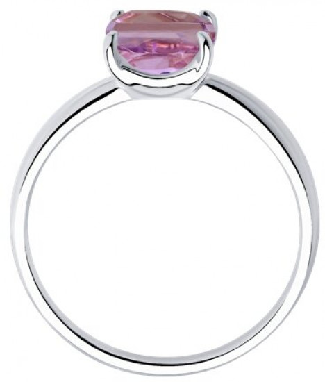 Кольцо из серебра с аметистом