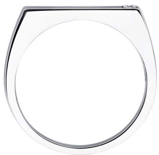 Кольцо из серебра с бриллиантом