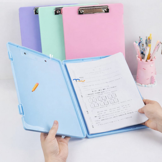Папка-планшет с зажимом и боксом для документов