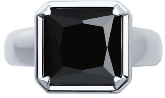 Кольцо из серебра с ониксом