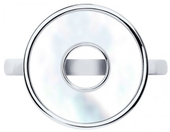 Кольцо из серебра с перламутром