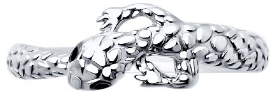 Кольцо из серебра с фианитами