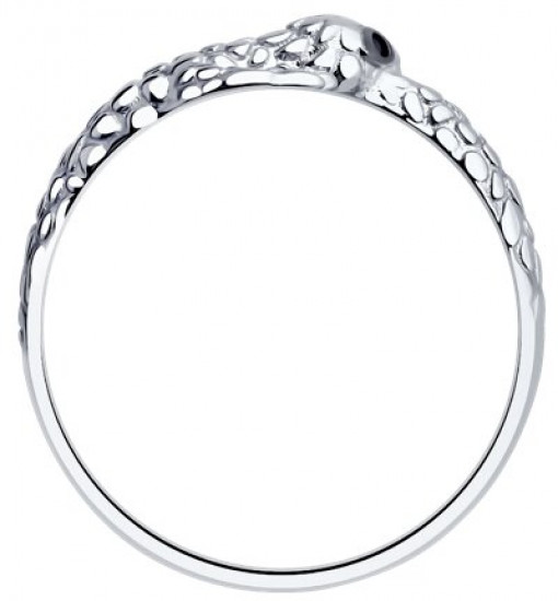 Кольцо из серебра с фианитами