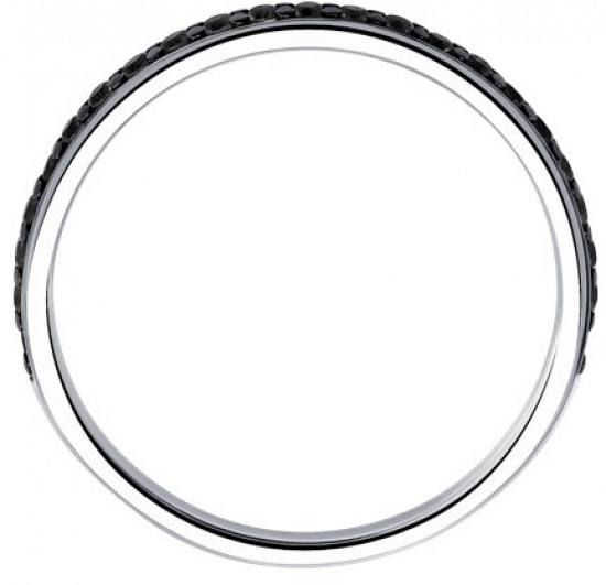 Кольцо из серебра с фианитами