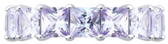 Кольцо из серебра с фианитами