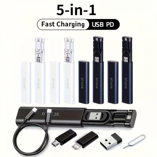 Кейс с набором переходников Type-C 5 в 1