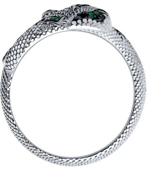 Кольцо из серебра с фианитами