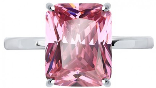 Кольцо из серебра с фианитом