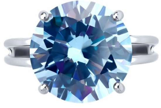 Кольцо из серебра с фианитом