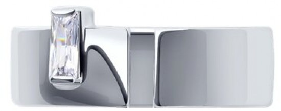 Кольцо из серебра с фианитом